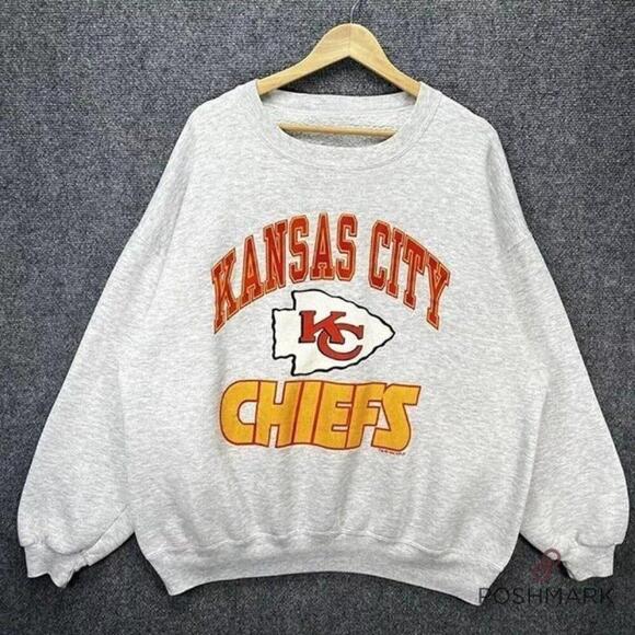 Tops - Kansas City Chiefs Nfl Sweatshirt Retro 90S Football Te101
